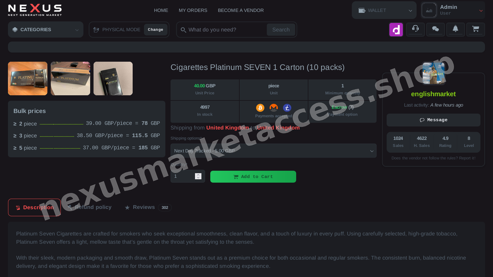 Main Market Dashboard